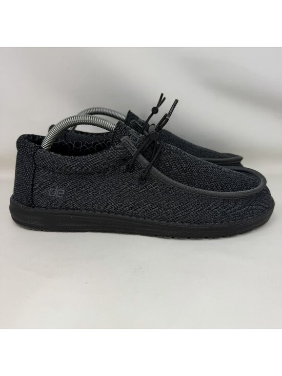 Hey Dude Wally Sox Micro Slip On Comfort Shoes Loafers Gray Black Men\'s Size 57 main image 6